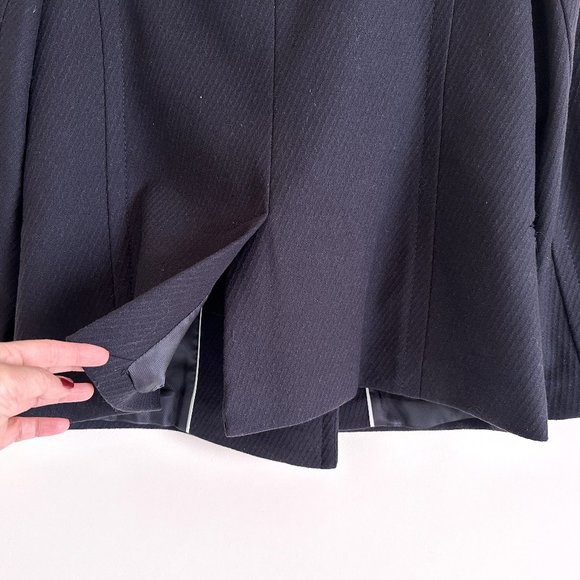 Banana Republic Navy Double Breasted Wool Blend Jacket | Blazer - Picture 5 of 6